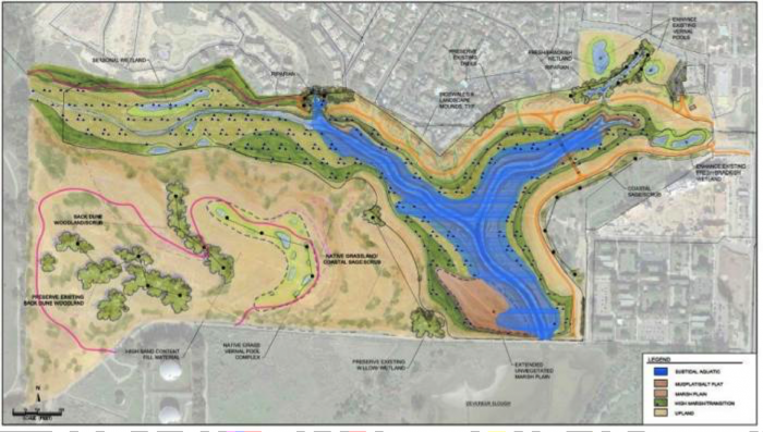 North Campus Open Space Habitat Restoration Map