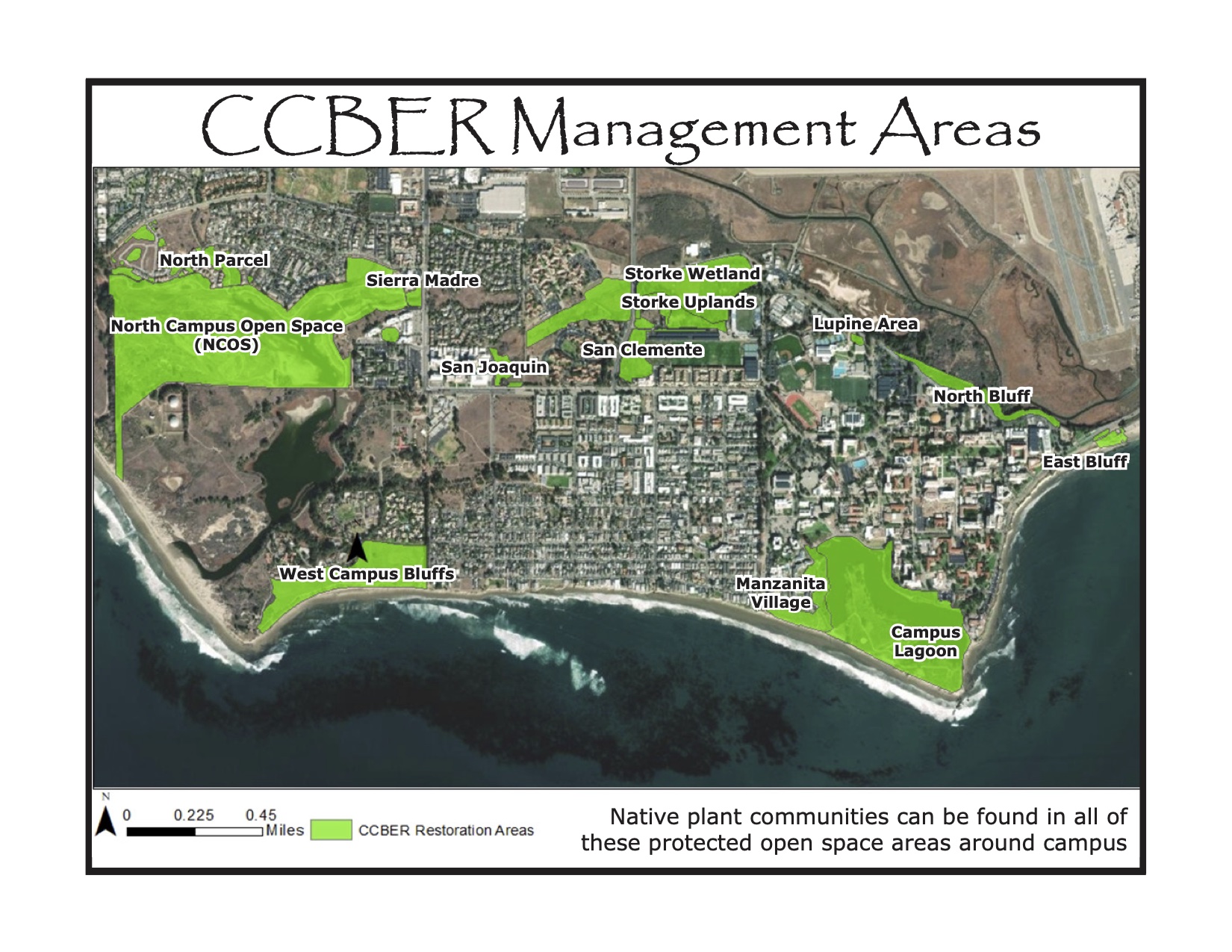map of CCBER Management Areas